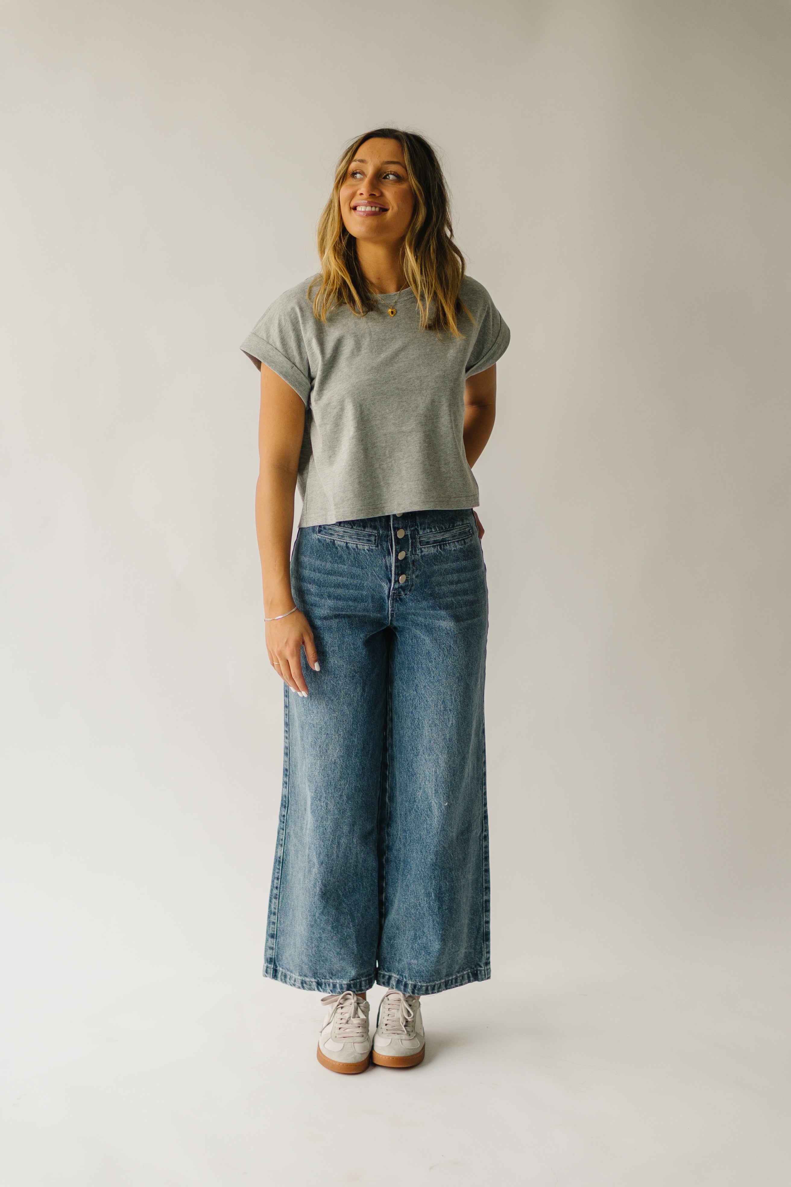 Davian High Waisted Jeans, Washed Denim - Shop Now