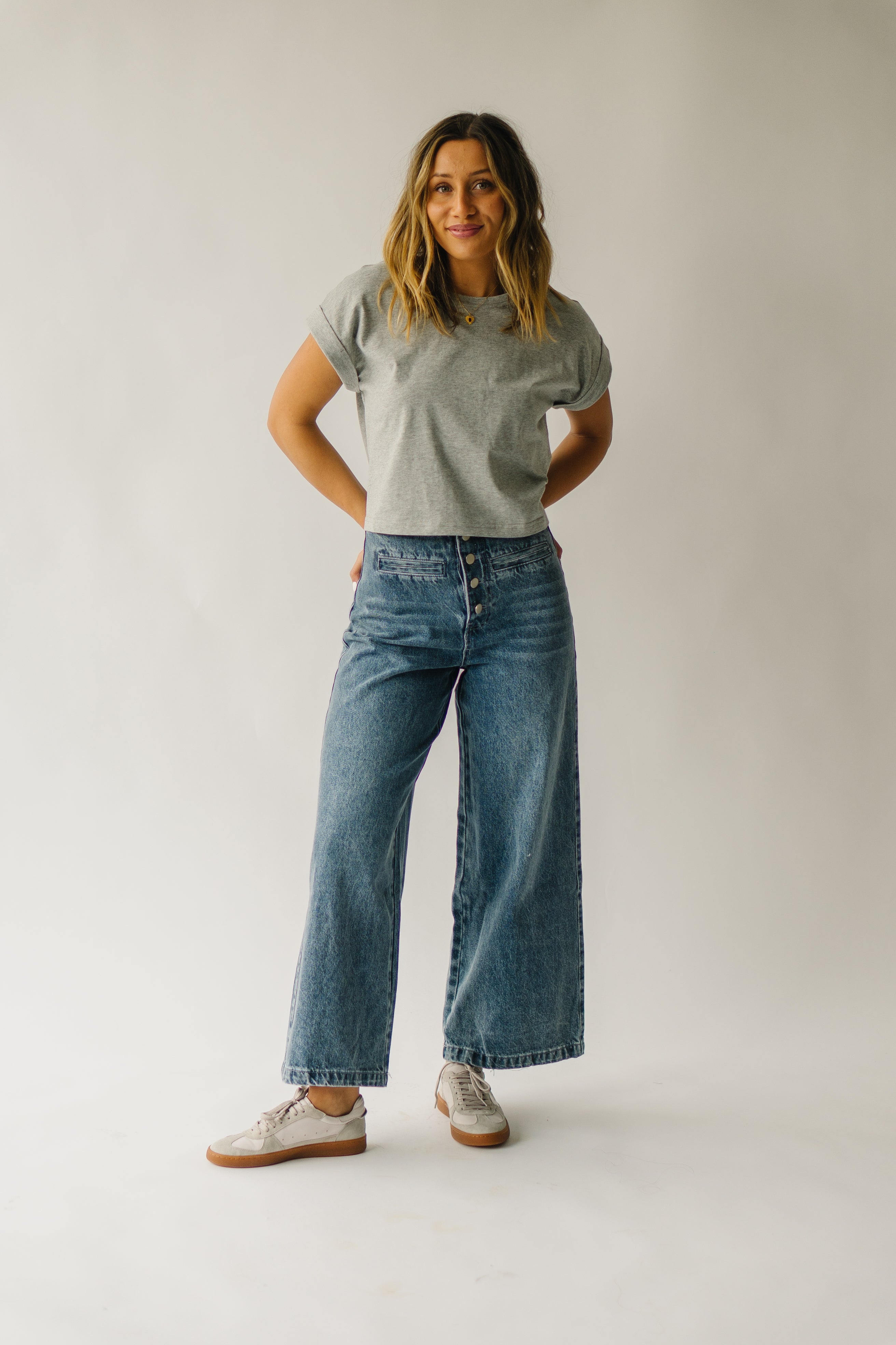 Davian High Waisted Jeans, Washed Denim - Shop Now