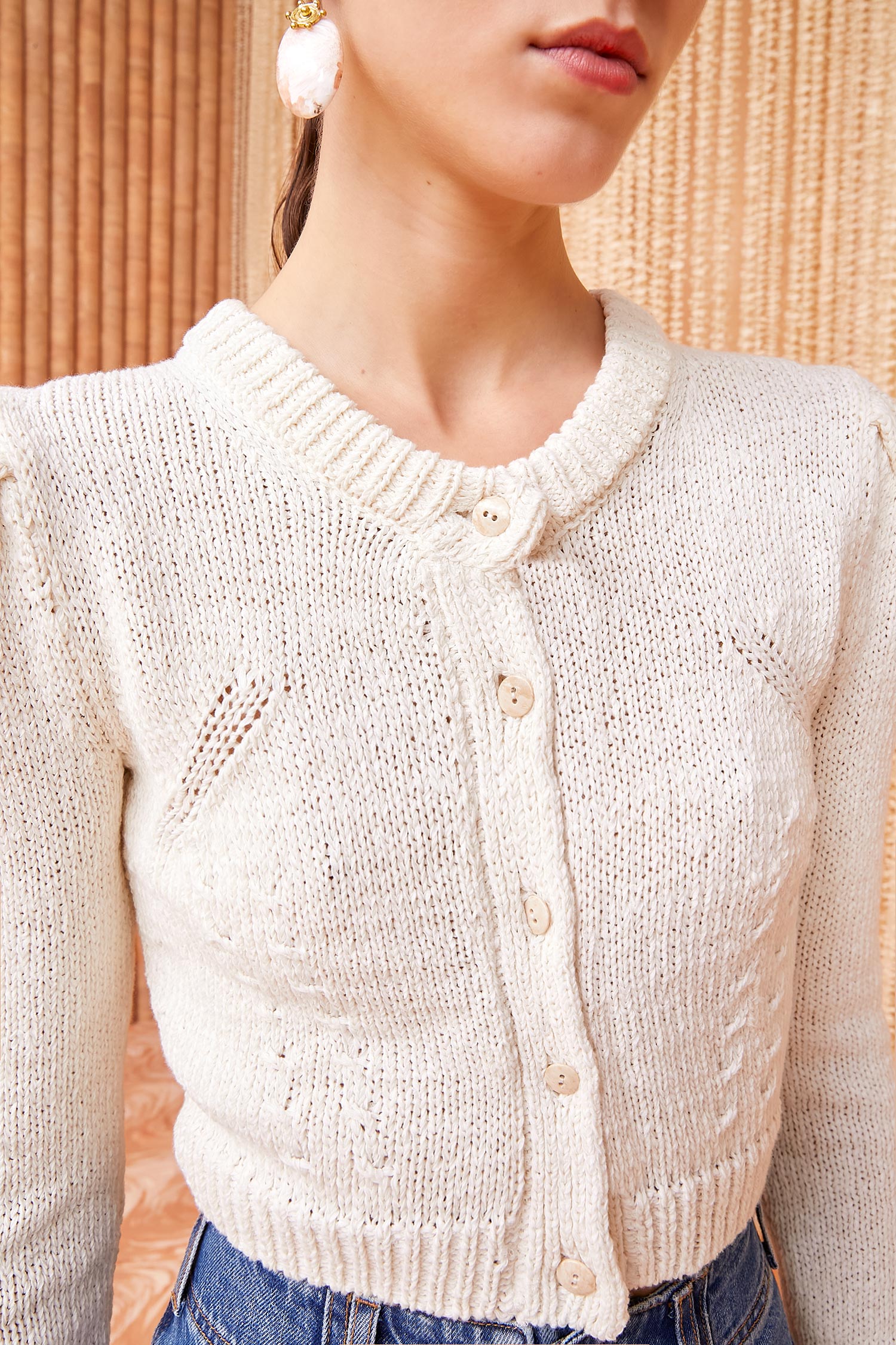 Delphina Ivory Cardigan