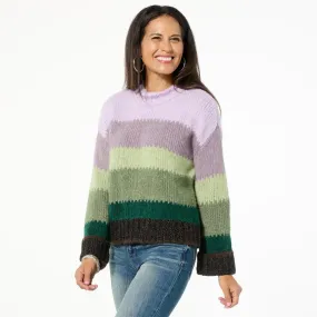 Democracy Striped Sweater Multi-Color