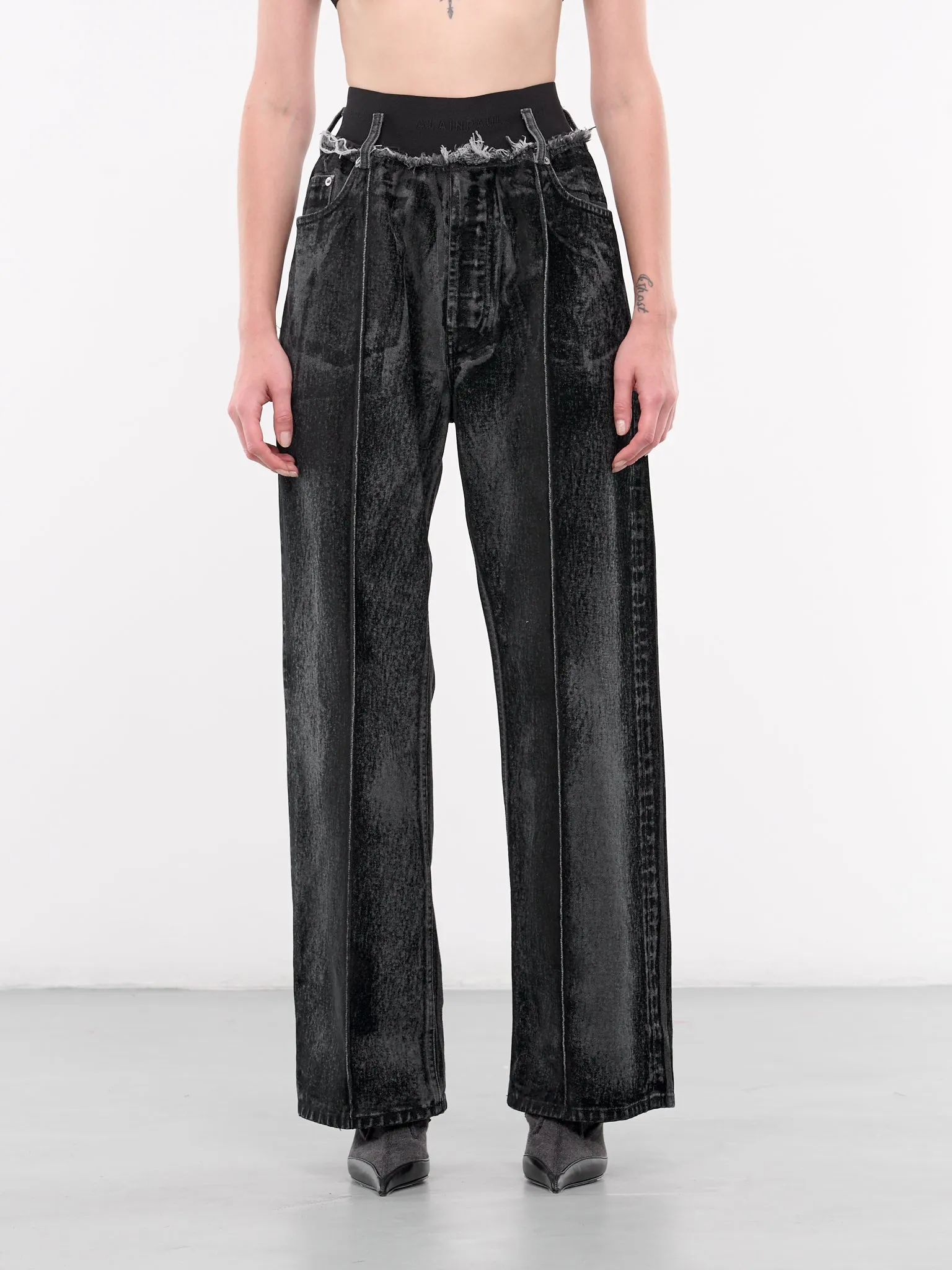 Denim Elasticated Jeans S2WDEJE01-BLACK-WASH