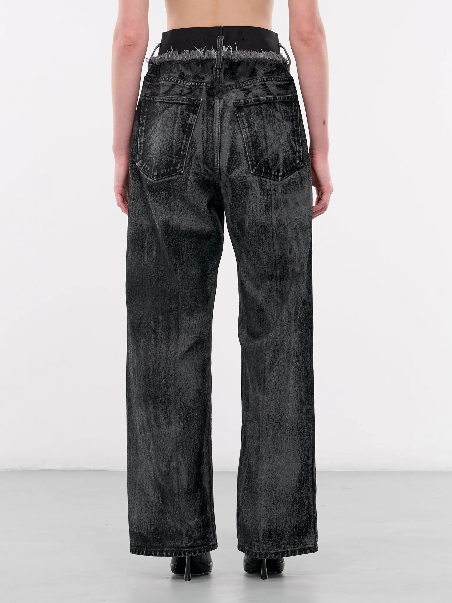 Denim Elasticated Jeans S2WDEJE01-BLACK-WASH