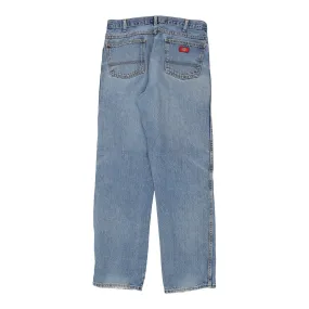 Dickies Blue Cotton Jeans - 36W 33L