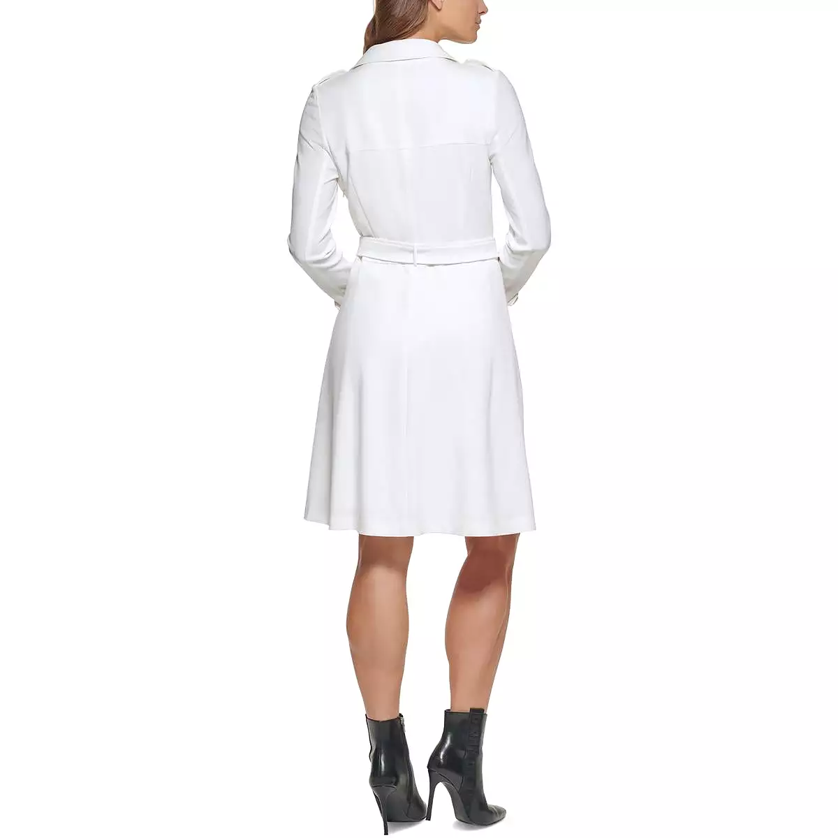 DKNY Double-Breasted Above Knee Wrap Dress for Women