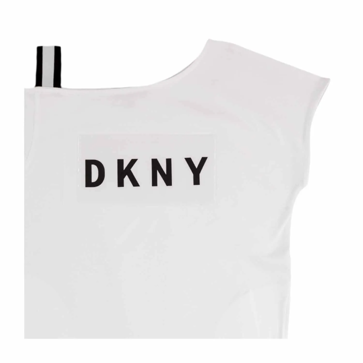 Dkny Girl One-Shoulder White Dress