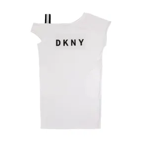 Dkny Girl One-Shoulder White Dress