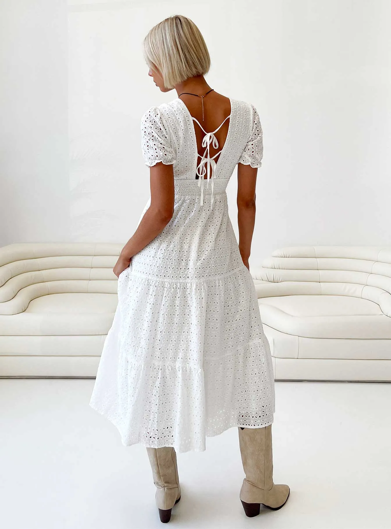 White Maxi Dress Durna