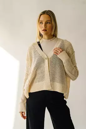 Elberon Natural Knit Cardigan