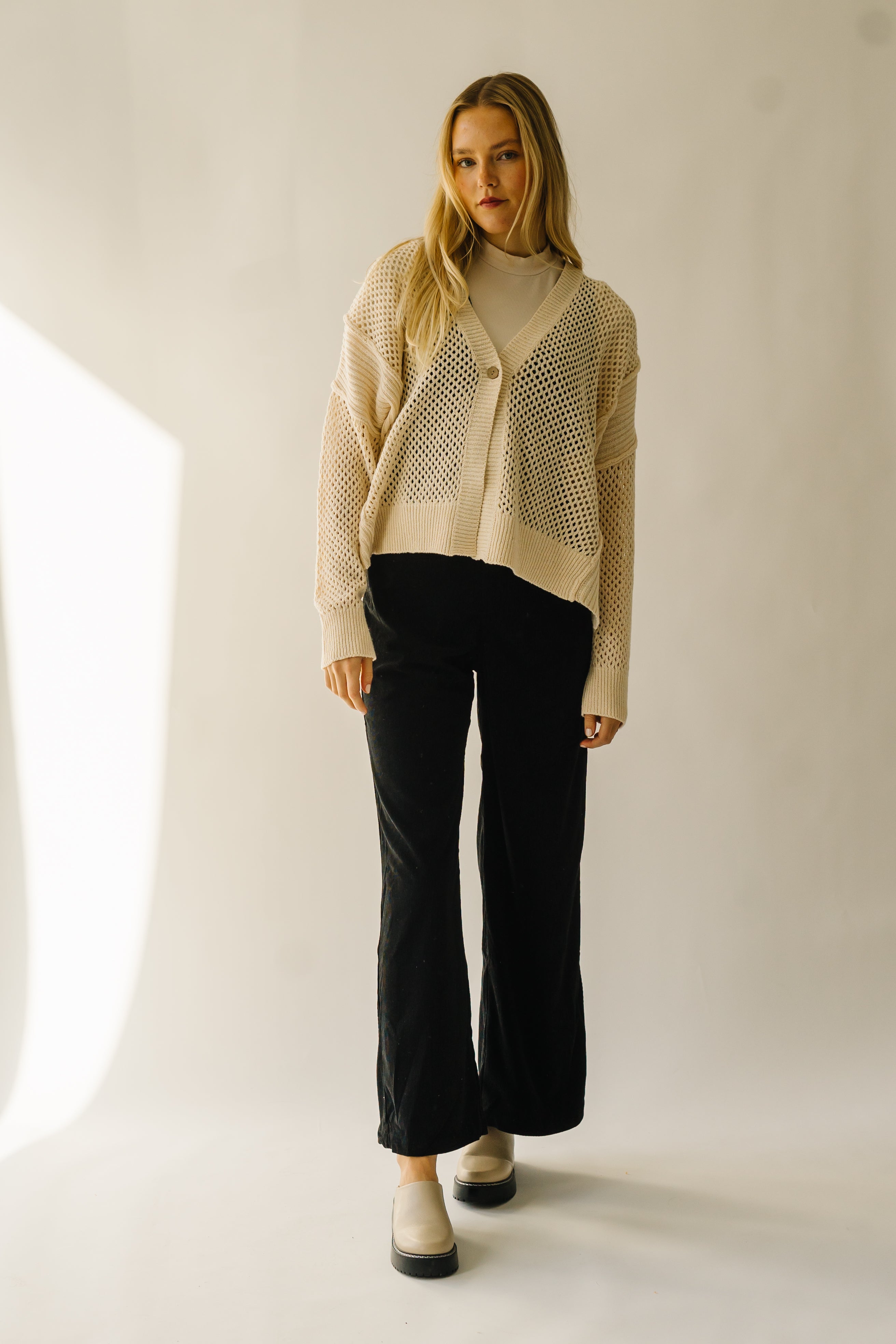 Elberon Natural Knit Cardigan