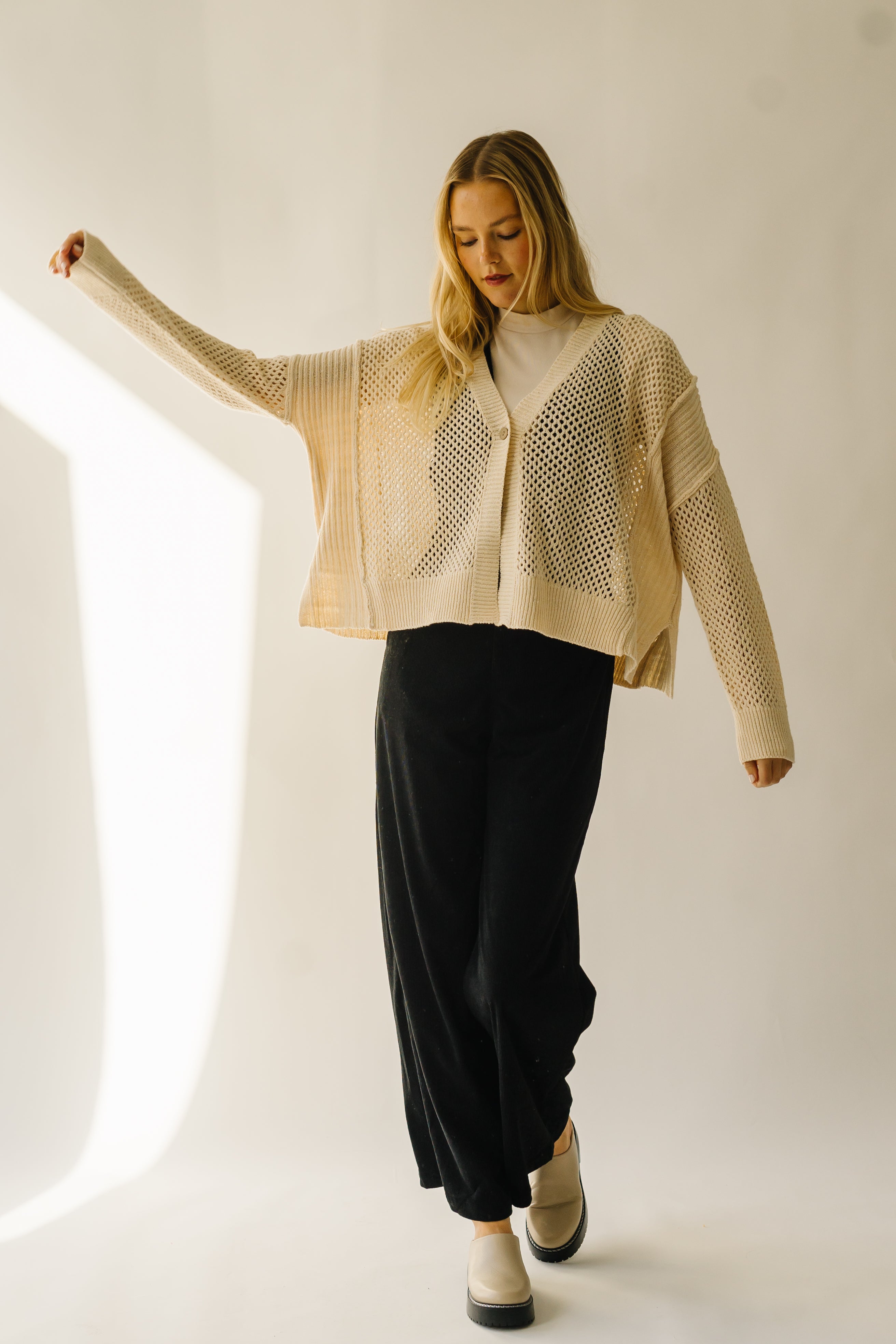 Elberon Natural Knit Cardigan