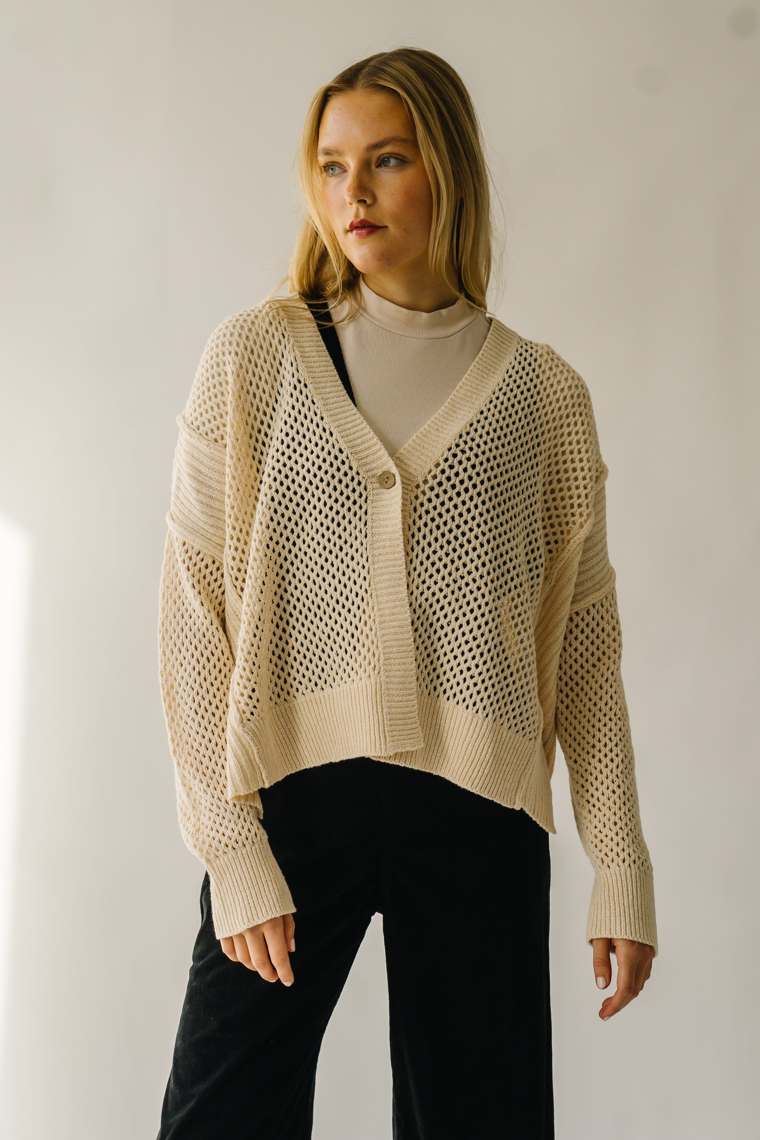 Elberon Natural Knit Cardigan