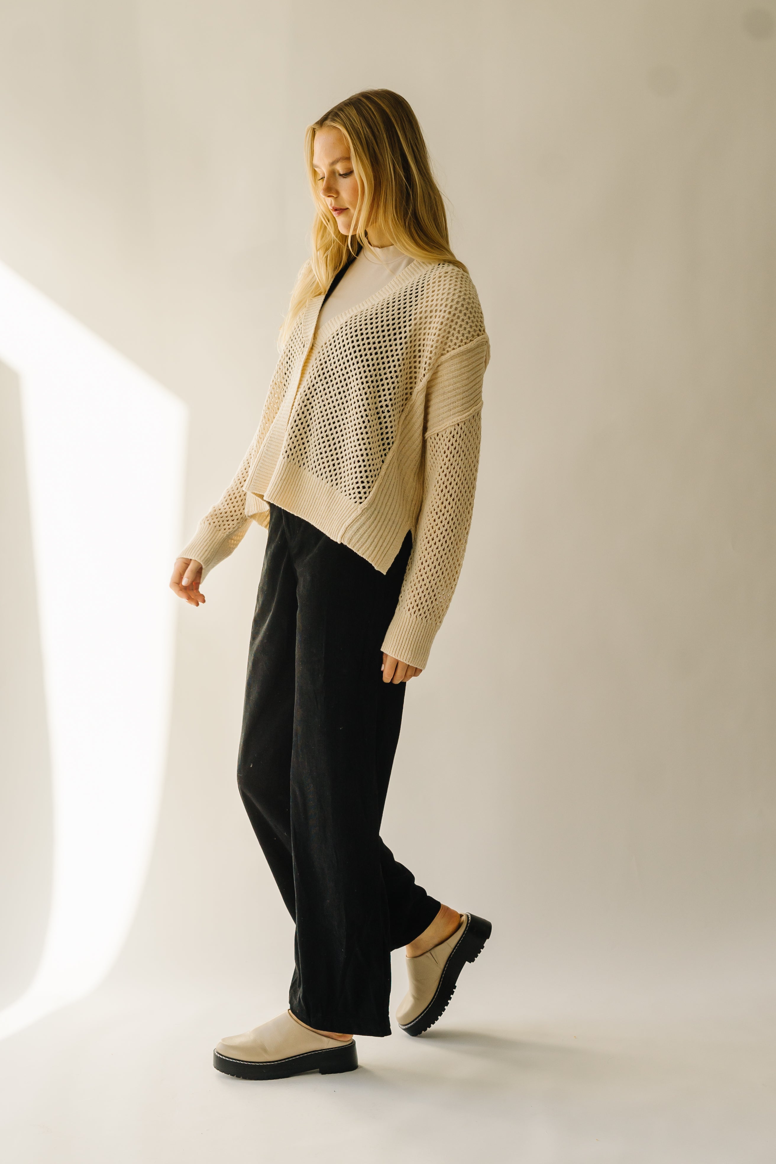 Elberon Natural Knit Cardigan