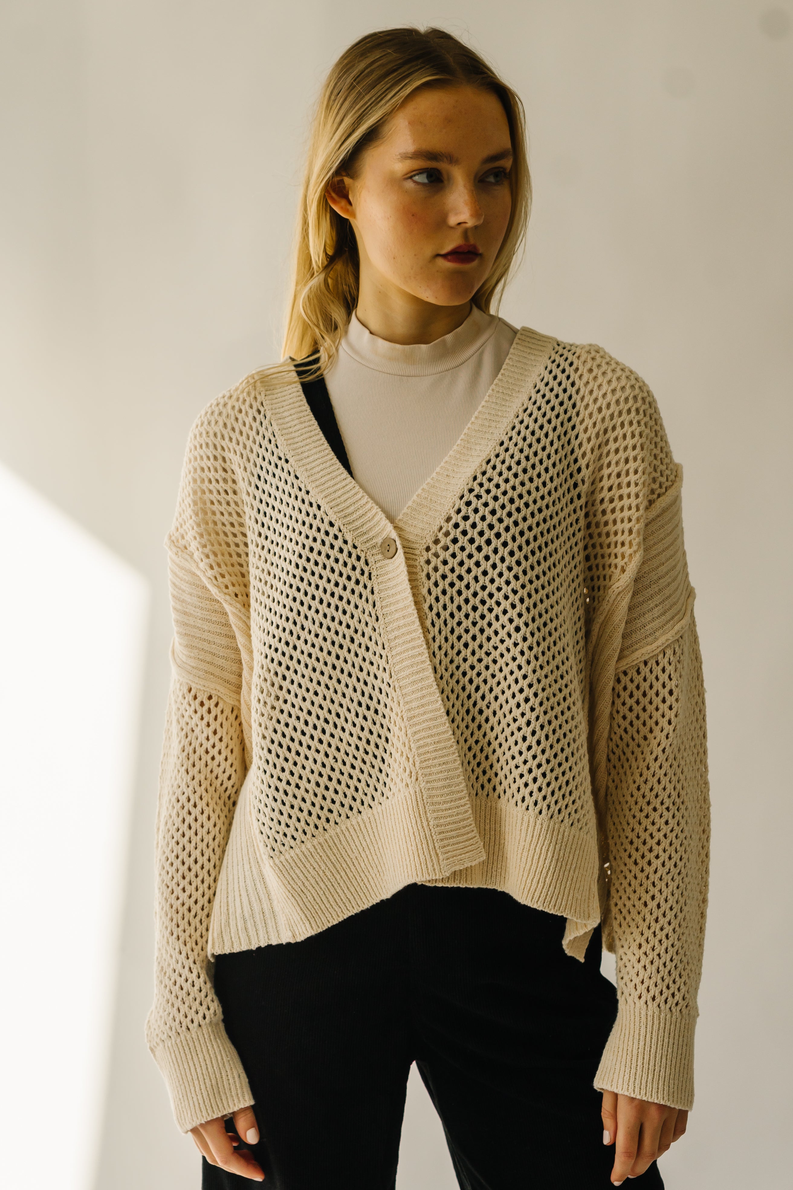 Elberon Natural Knit Cardigan