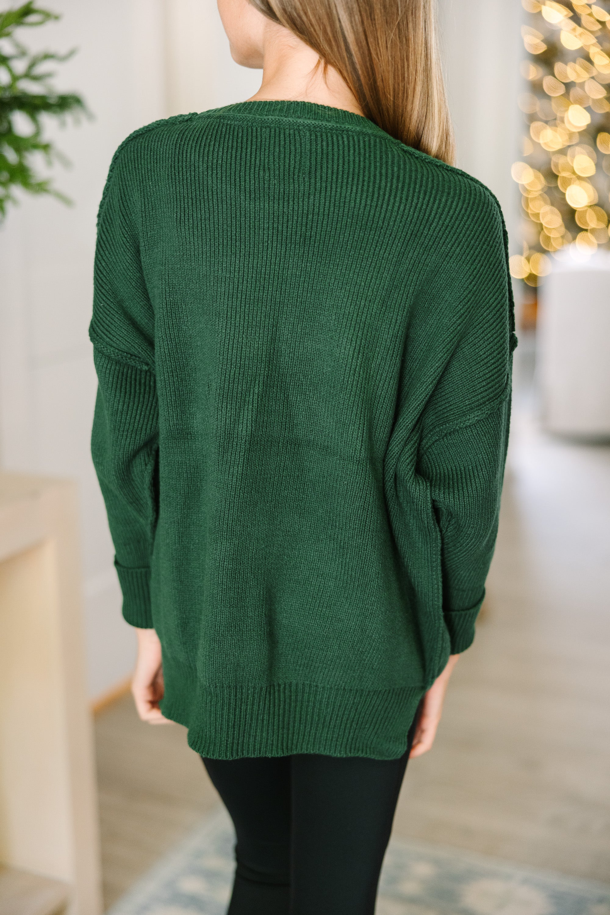 Emerald Green Dolman Sweater for Girls - Joyful Apparel Collection