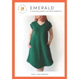 Emerald Shift Dress Sewing Pattern by Rae. Available in Sizes XXS-XL.