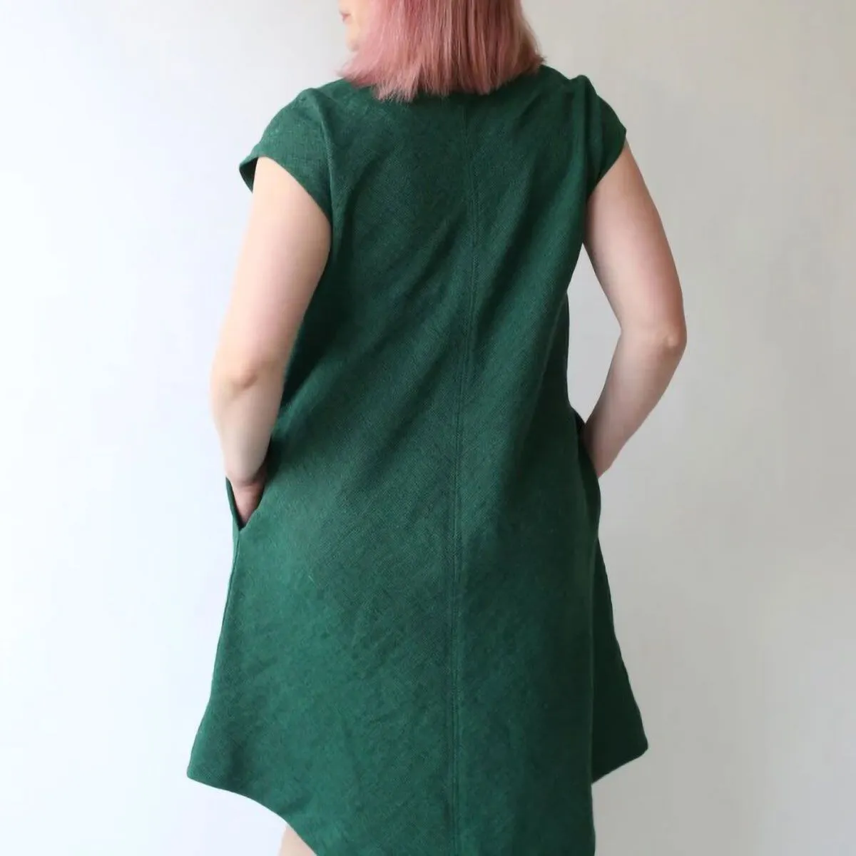 Emerald Shift Dress Sewing Pattern by Rae. Available in Sizes XXS-XL.