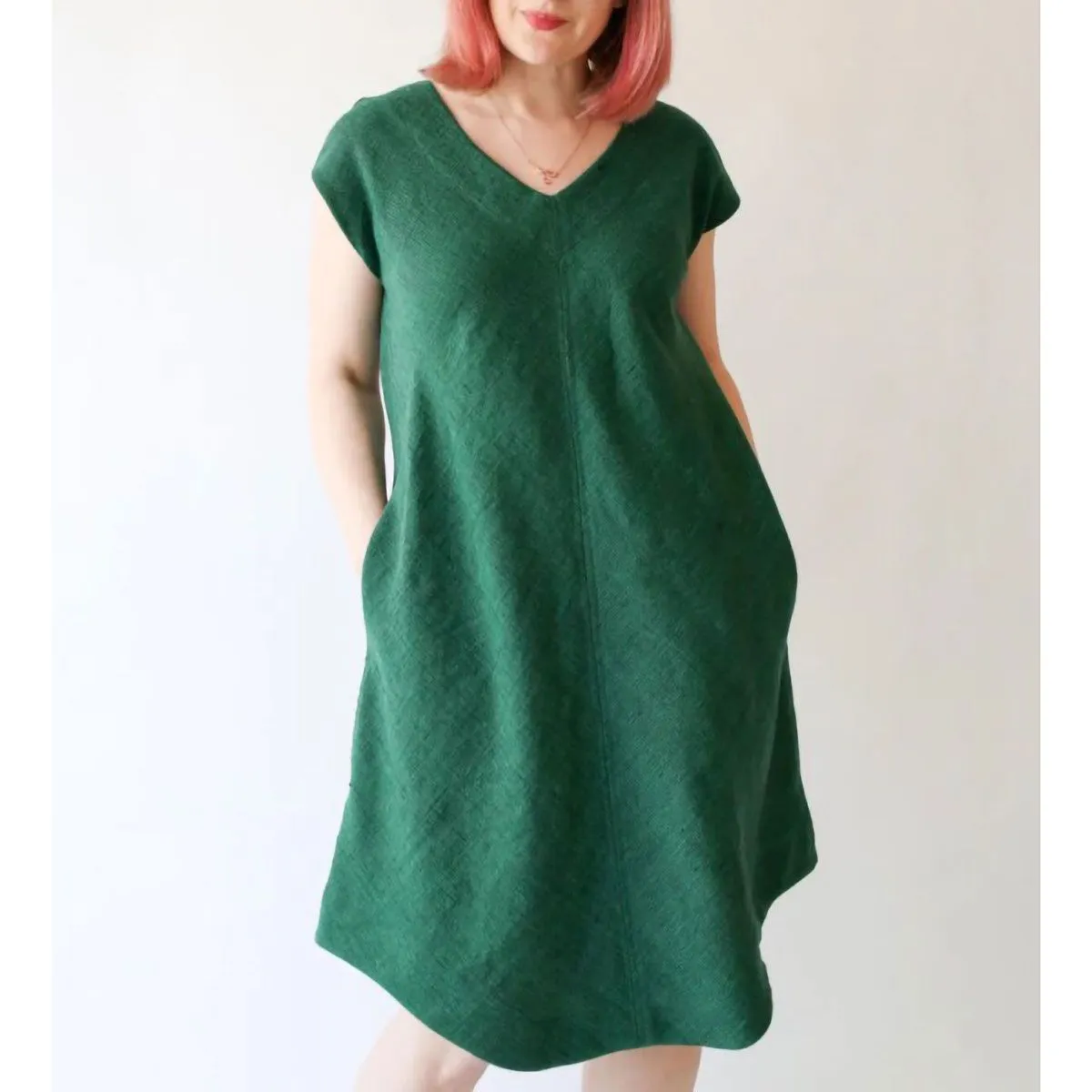 Emerald Shift Dress Sewing Pattern by Rae. Available in Sizes XXS-XL.