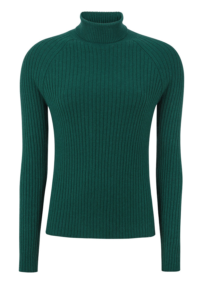 Esmé Studios June Roll Neck Knit ES322-206 Strik - Rain Forest.