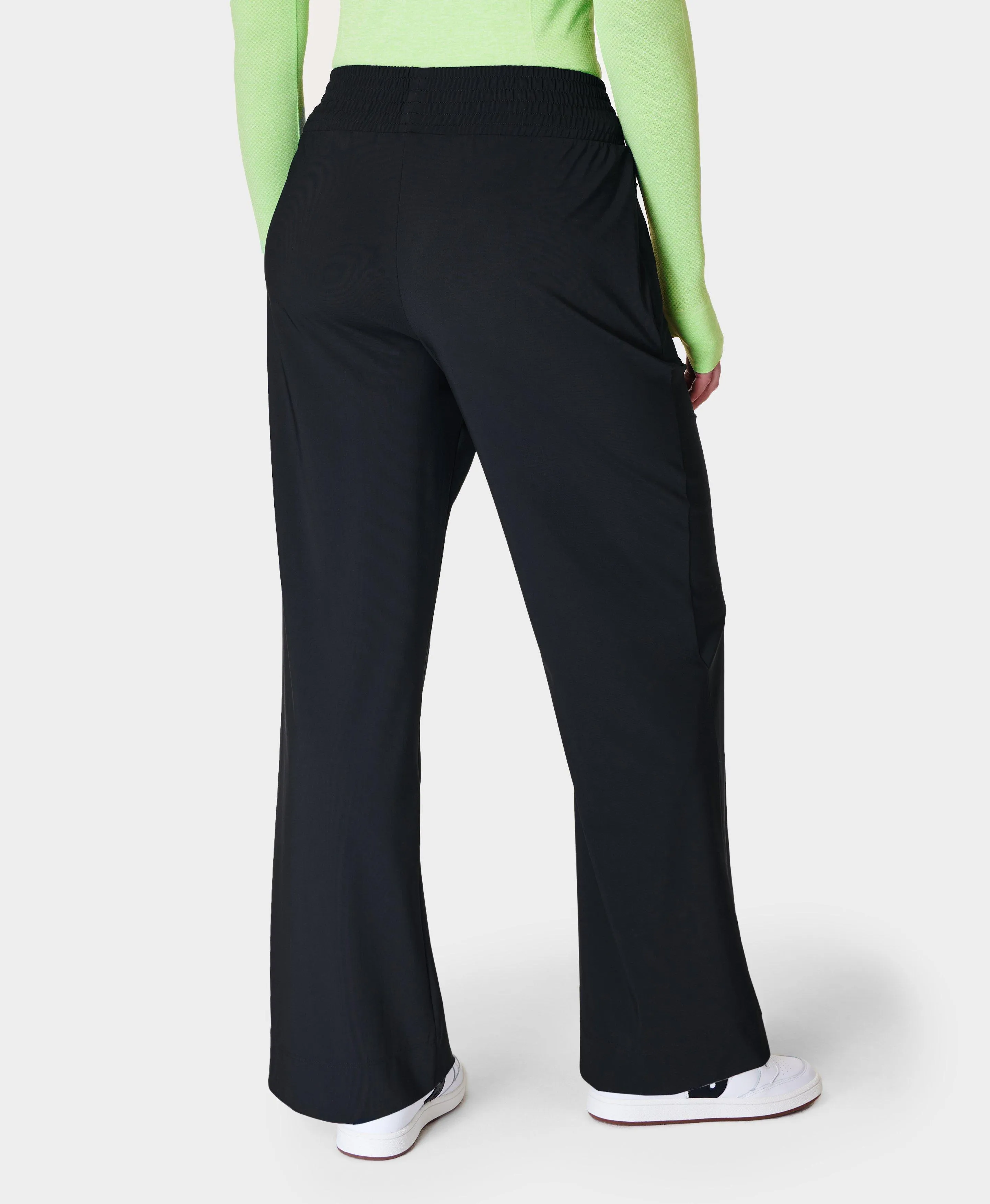 Explorer Black Wide Leg Track Pants