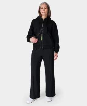 Explorer Black Wide Leg Track Pants