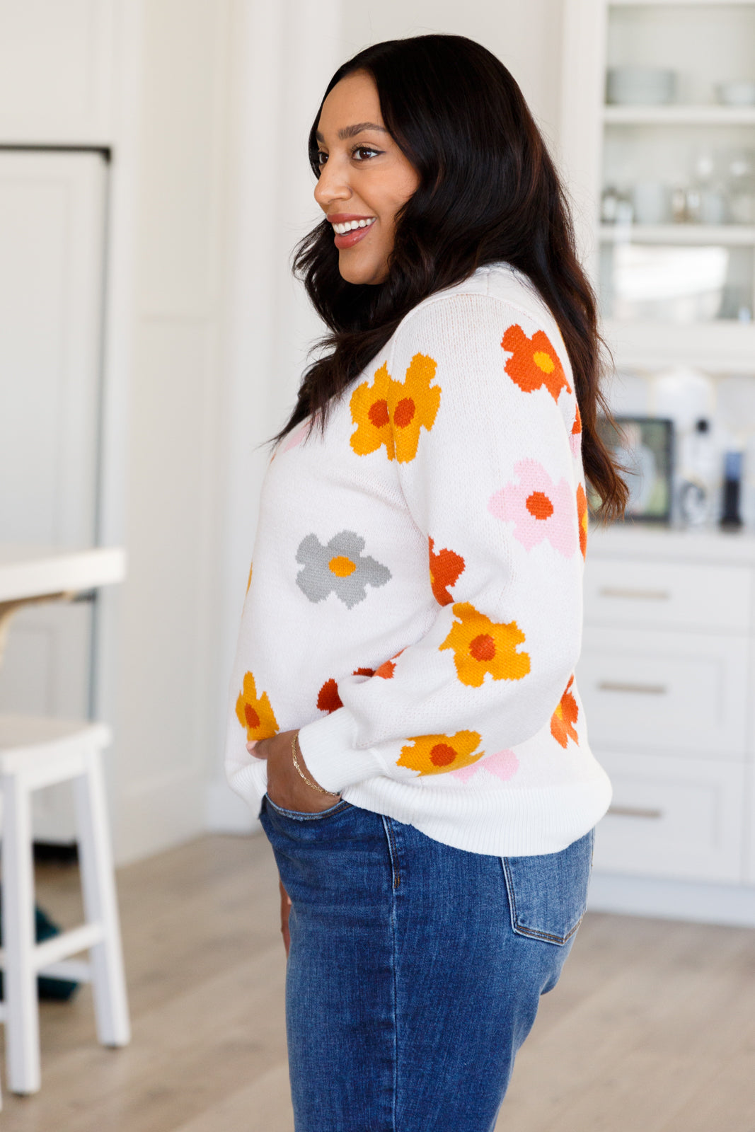 Falling Flowers Sweater