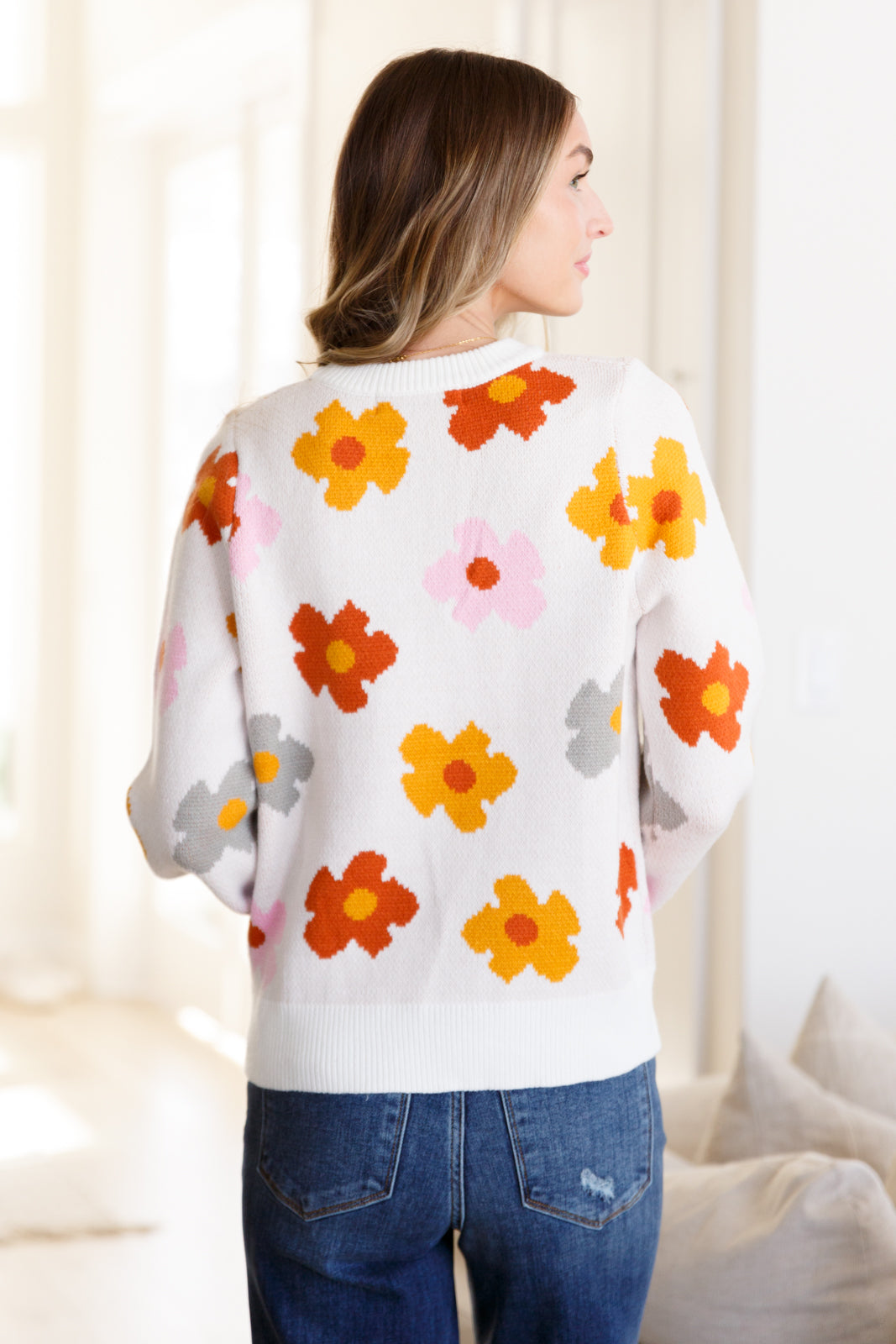 Falling Flowers Sweater