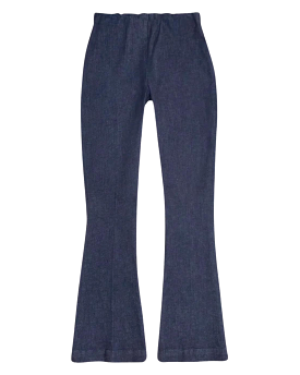 Faye Flare Cropped Pant - Indigo Stretch Denim