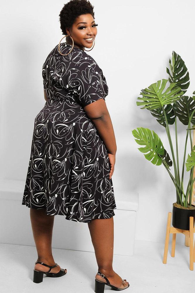 Floral Print Wrap Dress