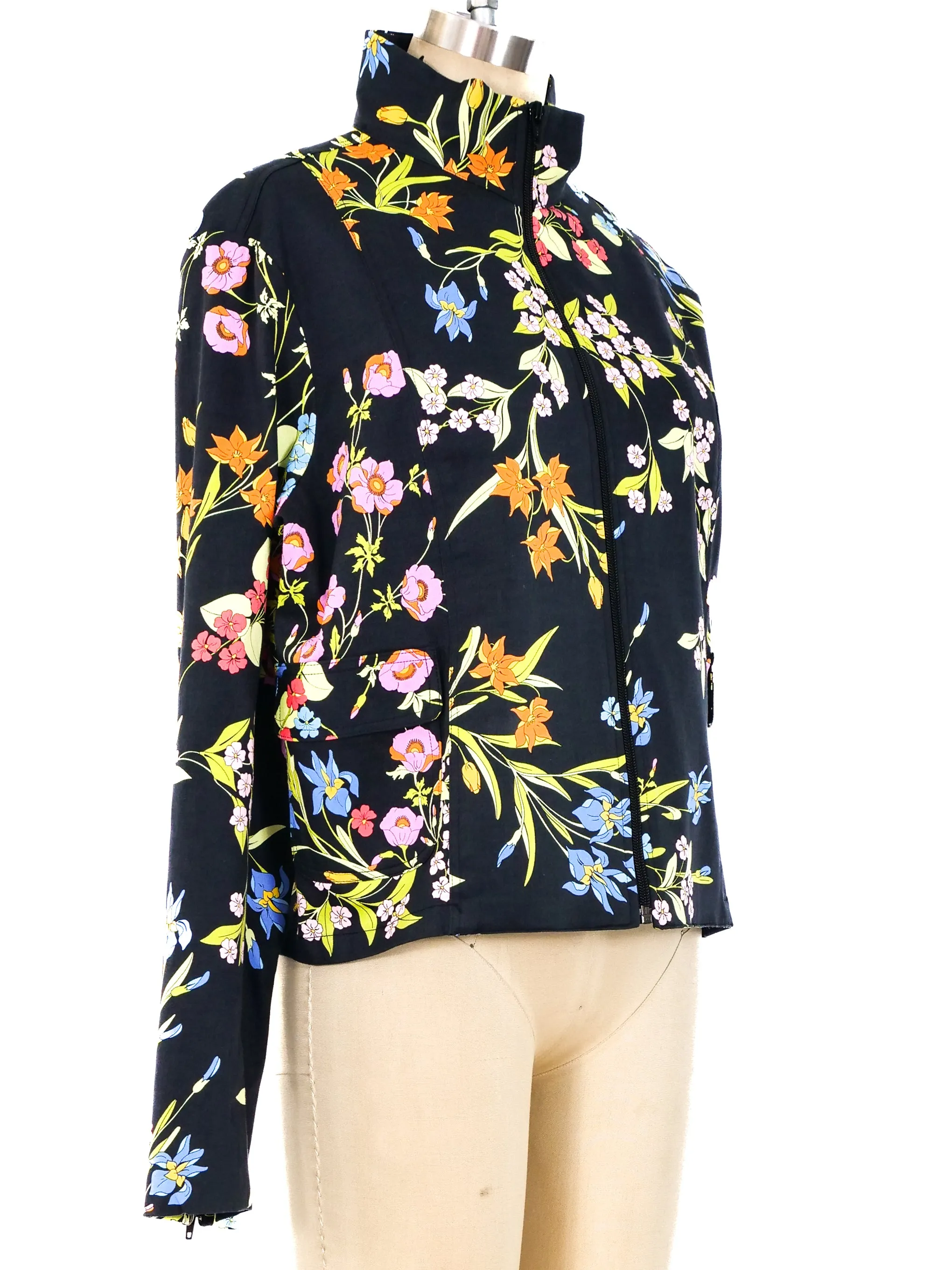 floral printed jacket by Averardo Bessi