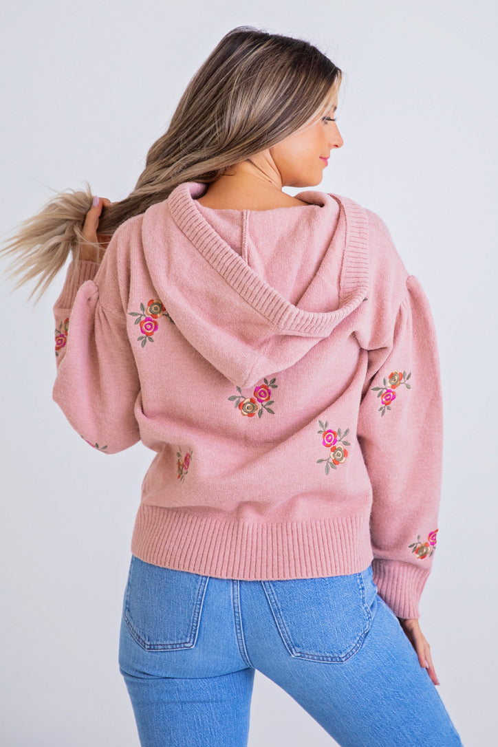 Floral Sweater Hoodie for a Fun and Trendy Look