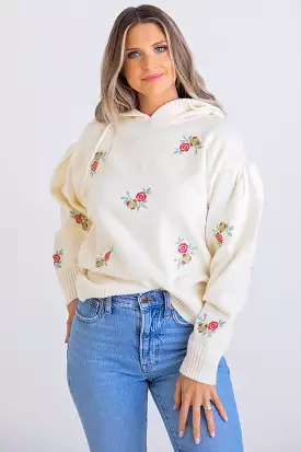 Floral Sweater Hoodie