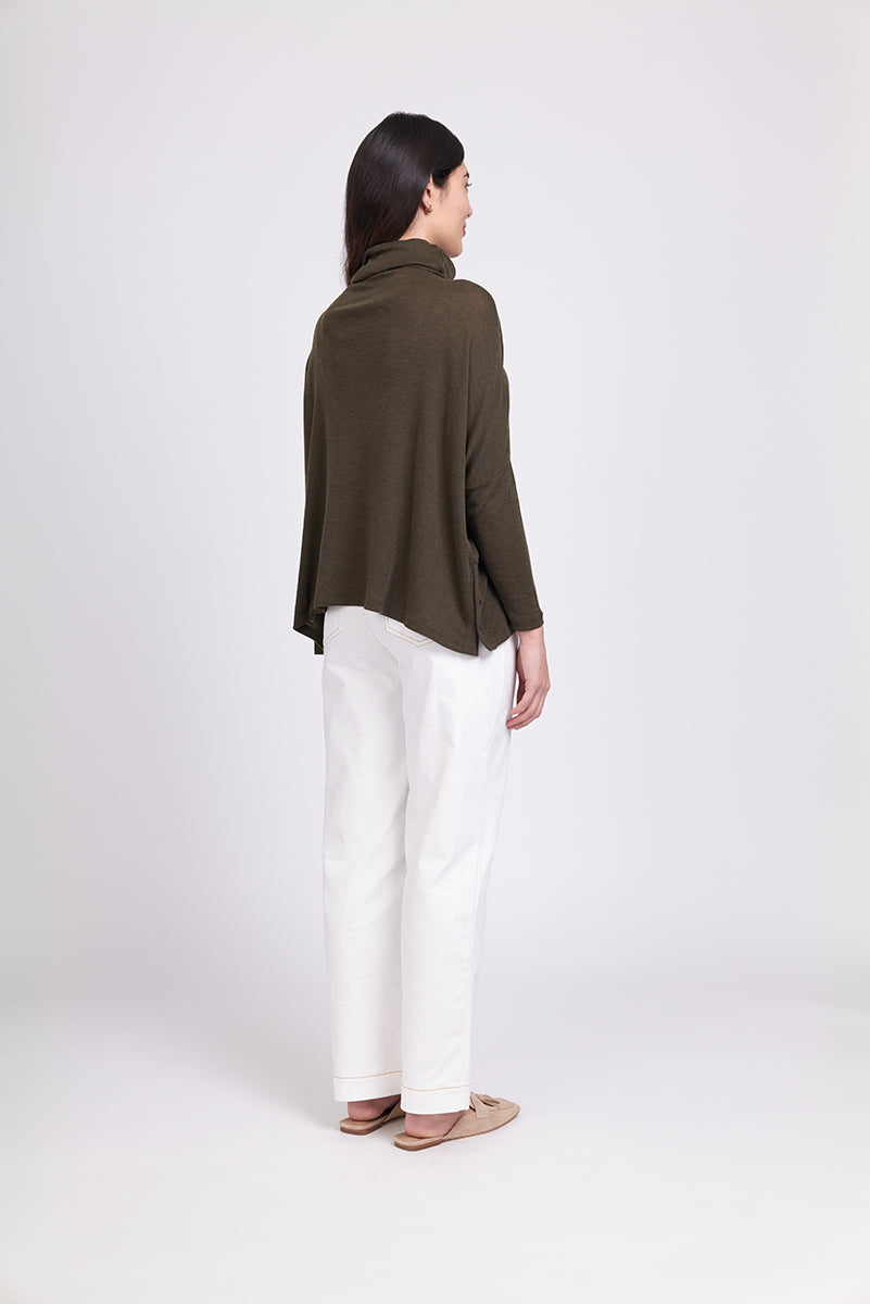 Foil Pop It on Top Merino Sweater Khaki Marle - Buy Online Now