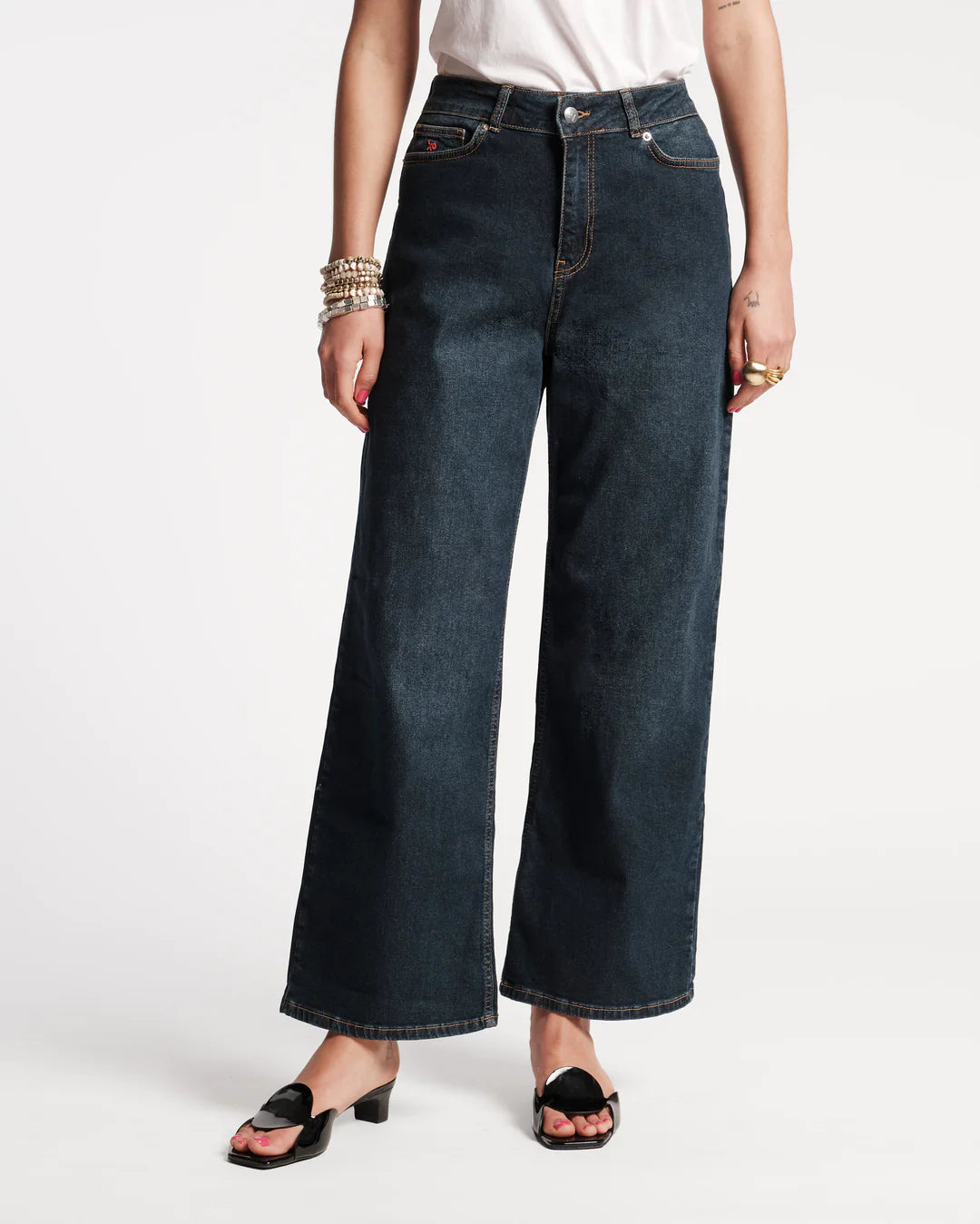 Frances Valentine Navy Denim Ace Jean - Stretch & Comfortable