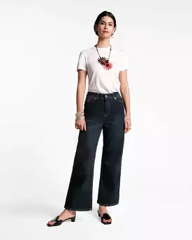 Frances Valentine Navy Denim Ace Jean - Stretch & Comfortable