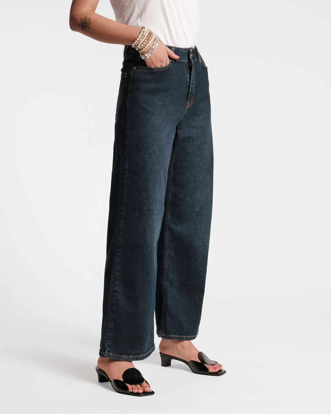 Frances Valentine Navy Denim Ace Jean - Stretch & Comfortable