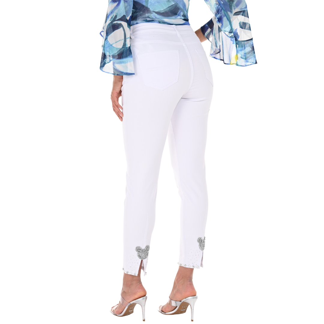 Frank Lyman White Denim Pants 246249U