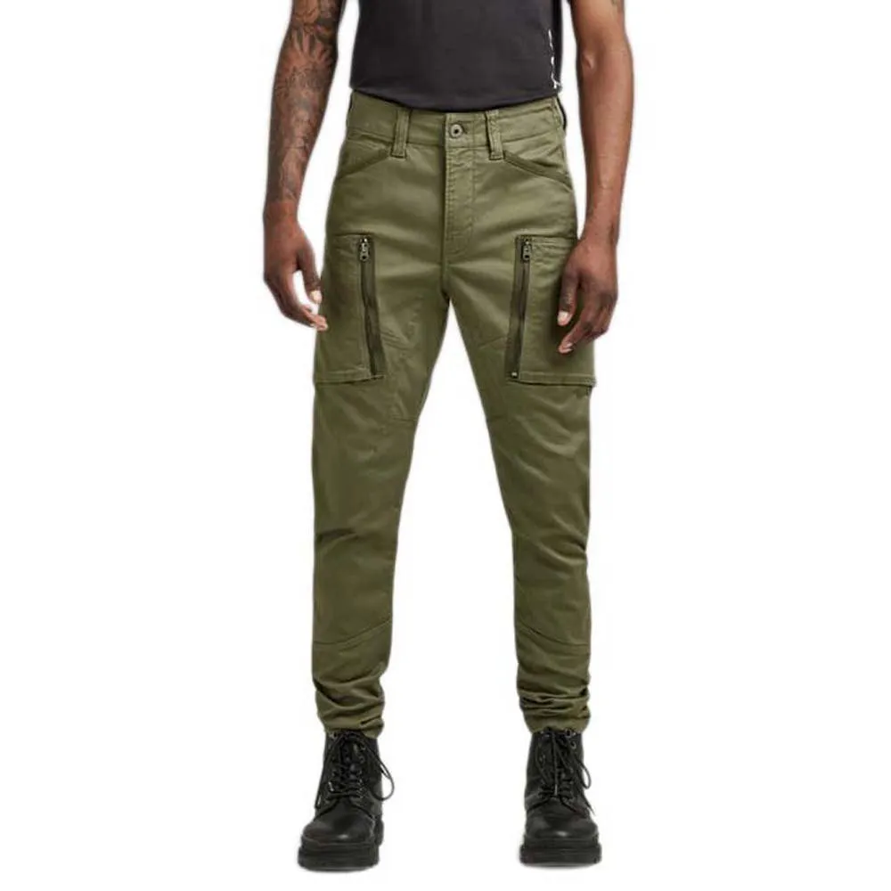 G-Star RAW Men’s SHADOW OLIVE ZIP PKT 3D SKINNY CARGO-PANT