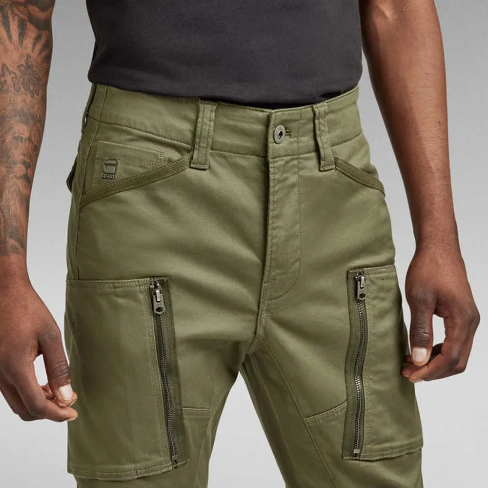 G-Star RAW Men’s SHADOW OLIVE ZIP PKT 3D SKINNY CARGO-PANT