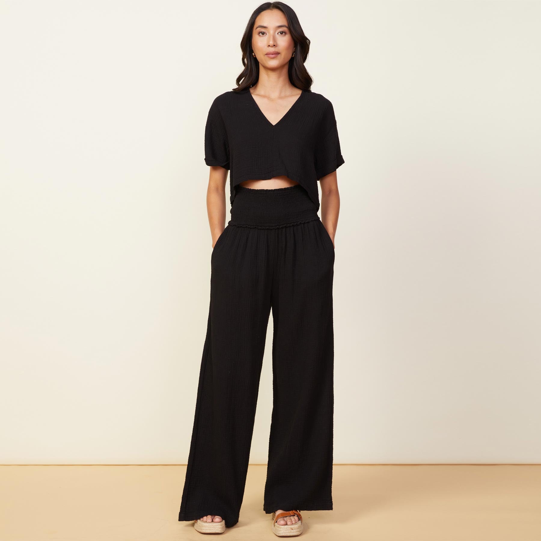 Gauze Flare Pant