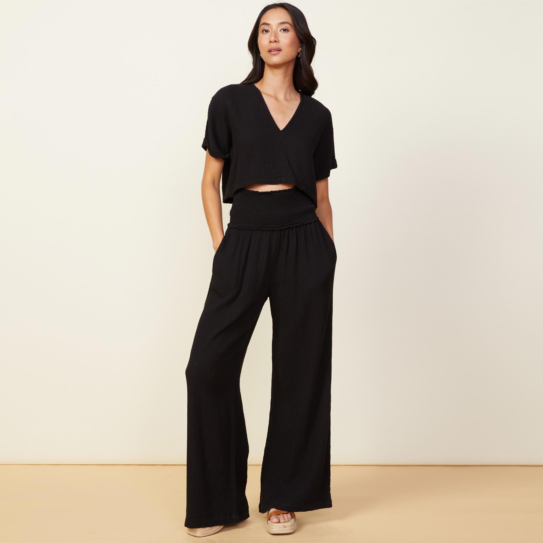 Gauze Flare Pant