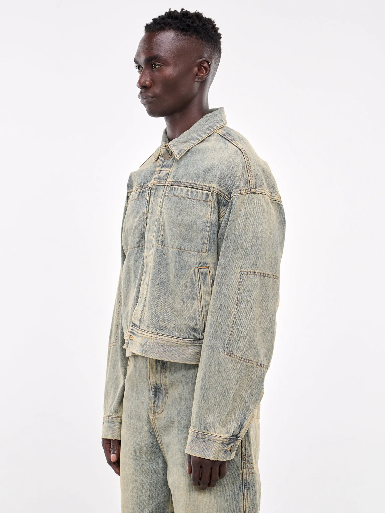 Gem Denim Jacket in Surface Wave