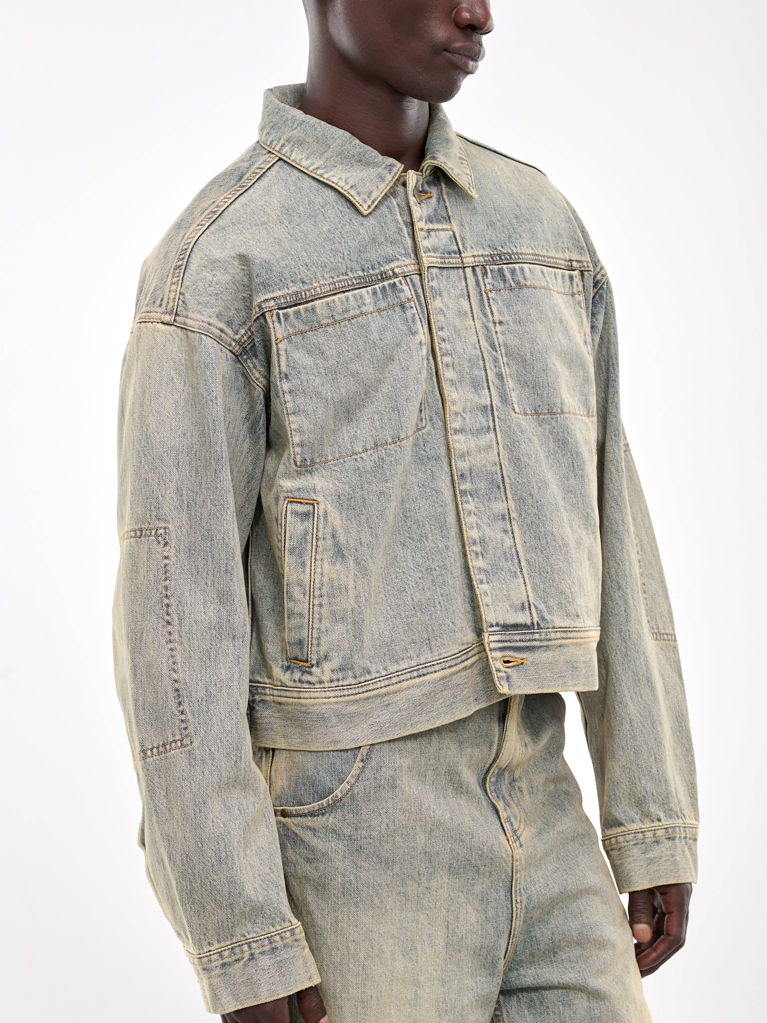 Gem Denim Jacket in Surface Wave