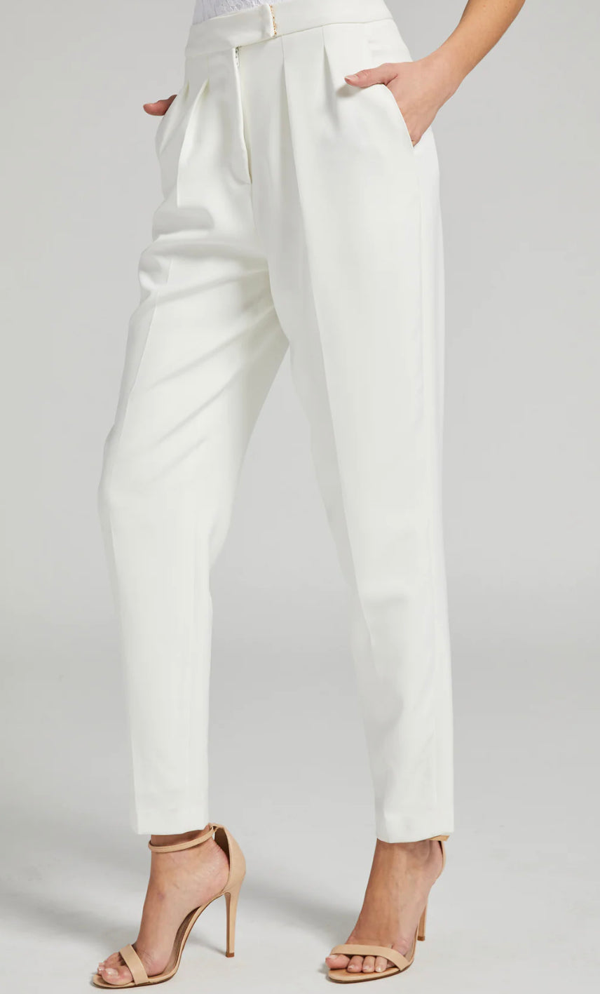 Generation Love White Jenise Crepe Pants.