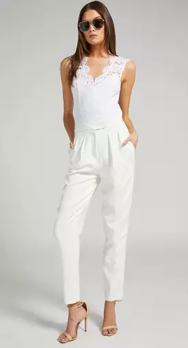 Generation Love White Jenise Crepe Pants.