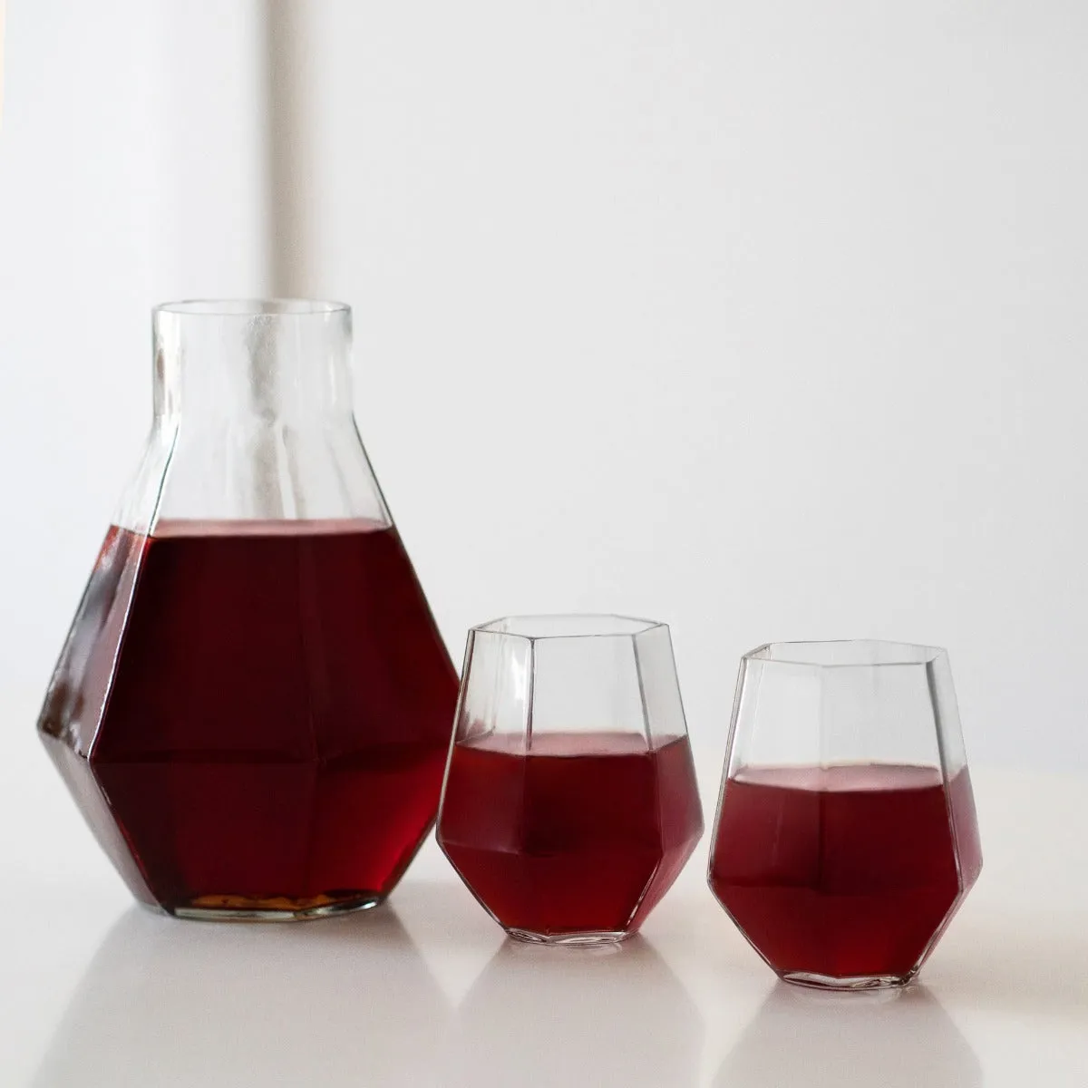 Geometric Wine Glasses Set of 2