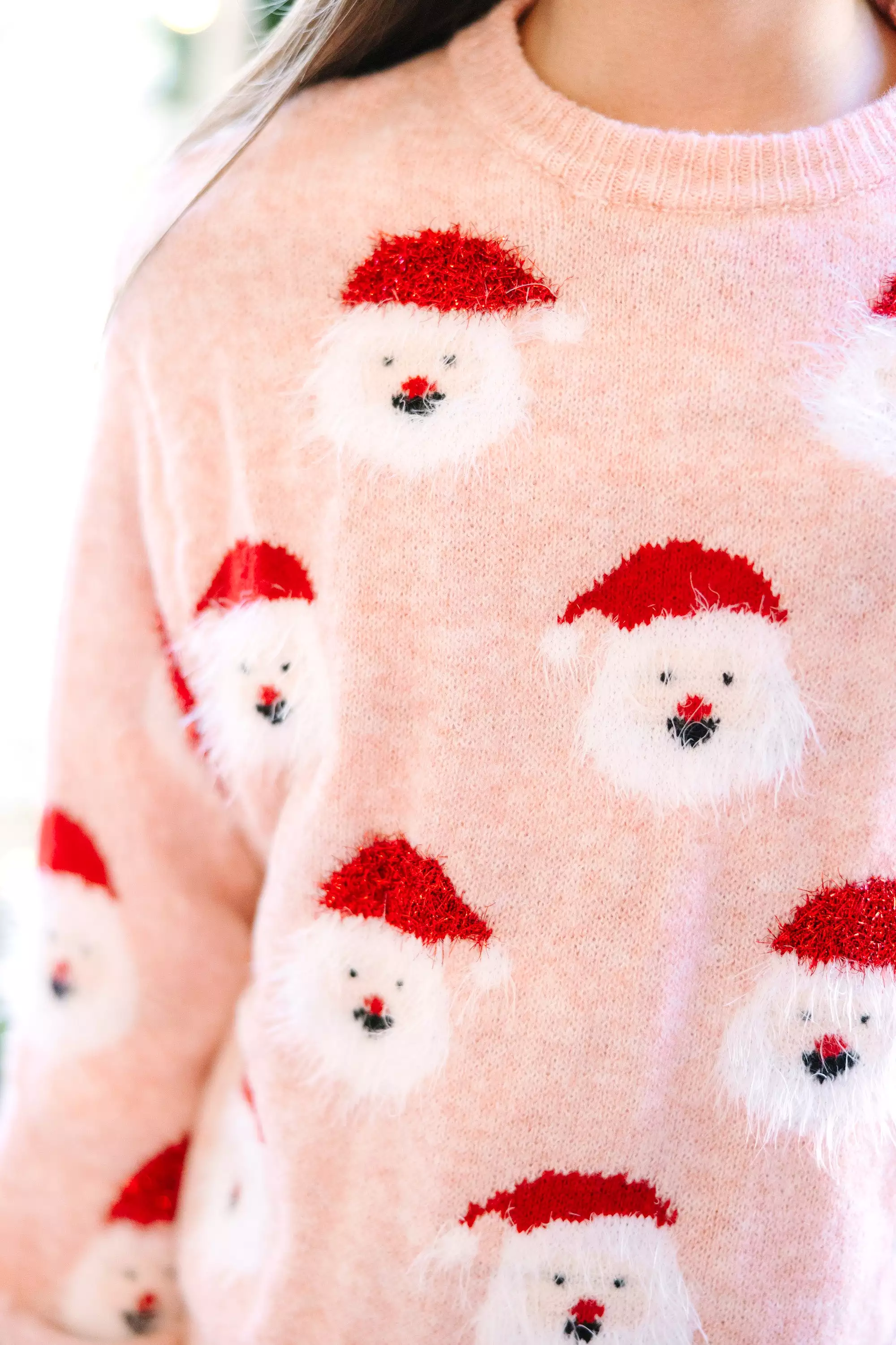 Girls' Blush Sweater: Jolly Good Fellow