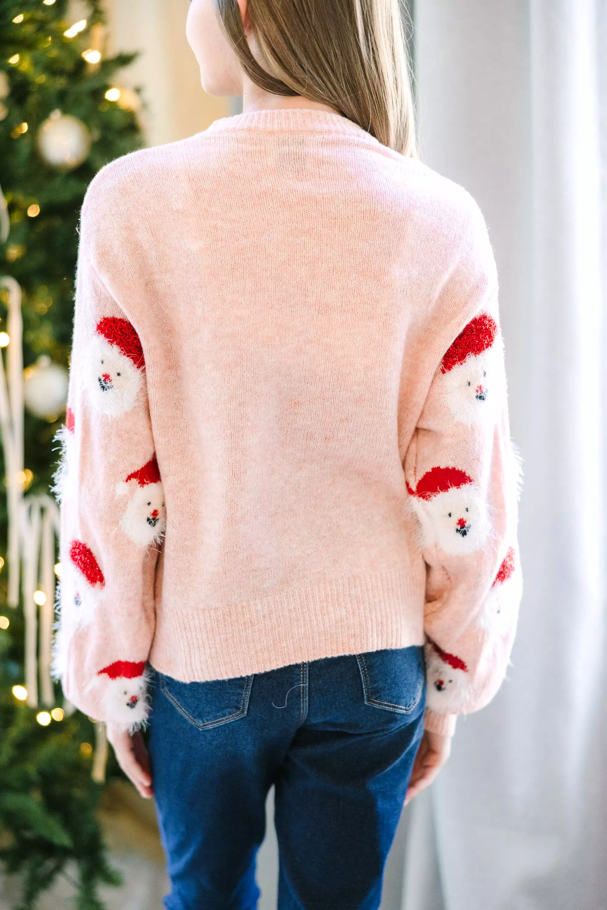 Girls' Blush Sweater: Jolly Good Fellow