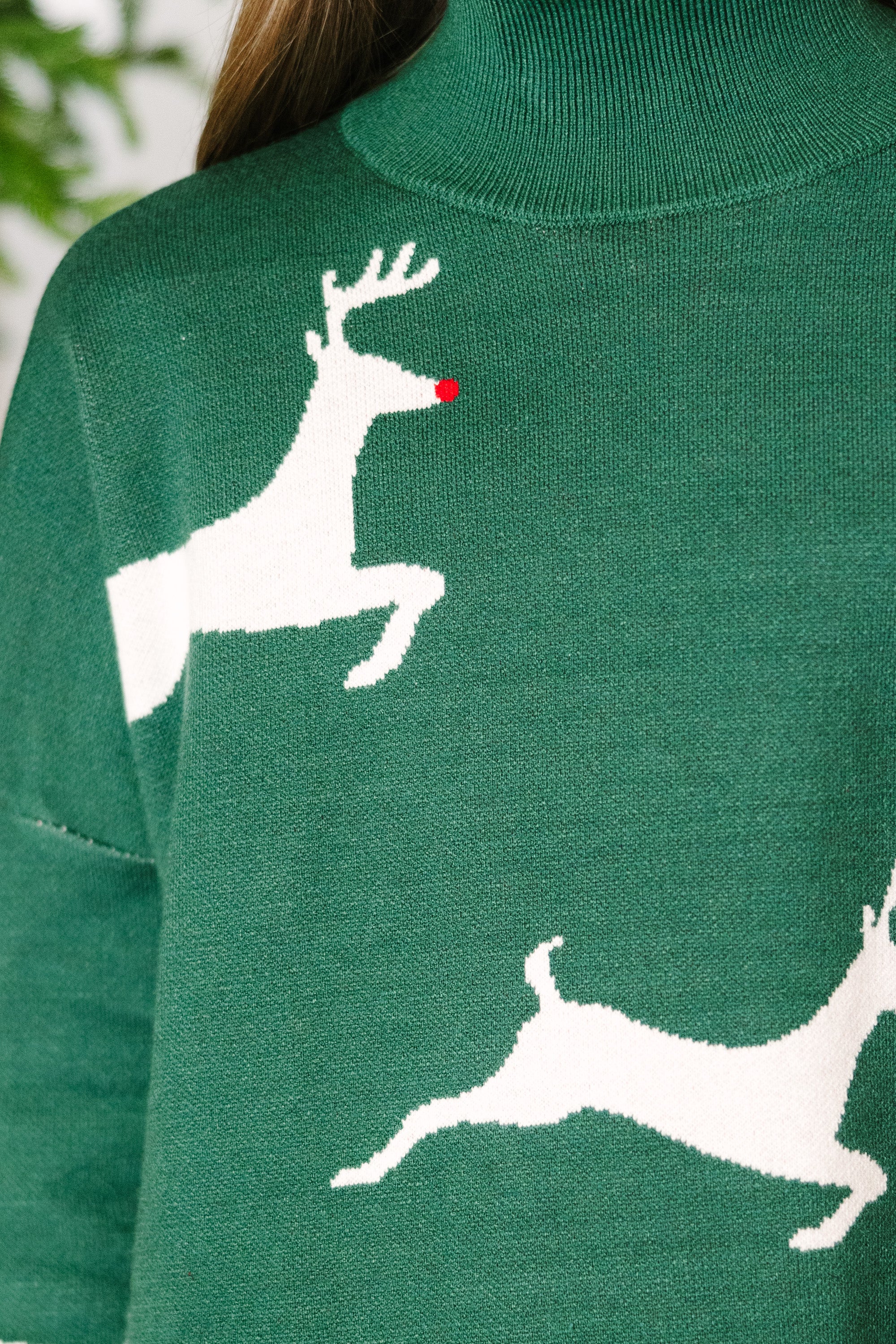 Girls Emerald Green Reindeer Sweater - Quick Decisions | Google SEO Result