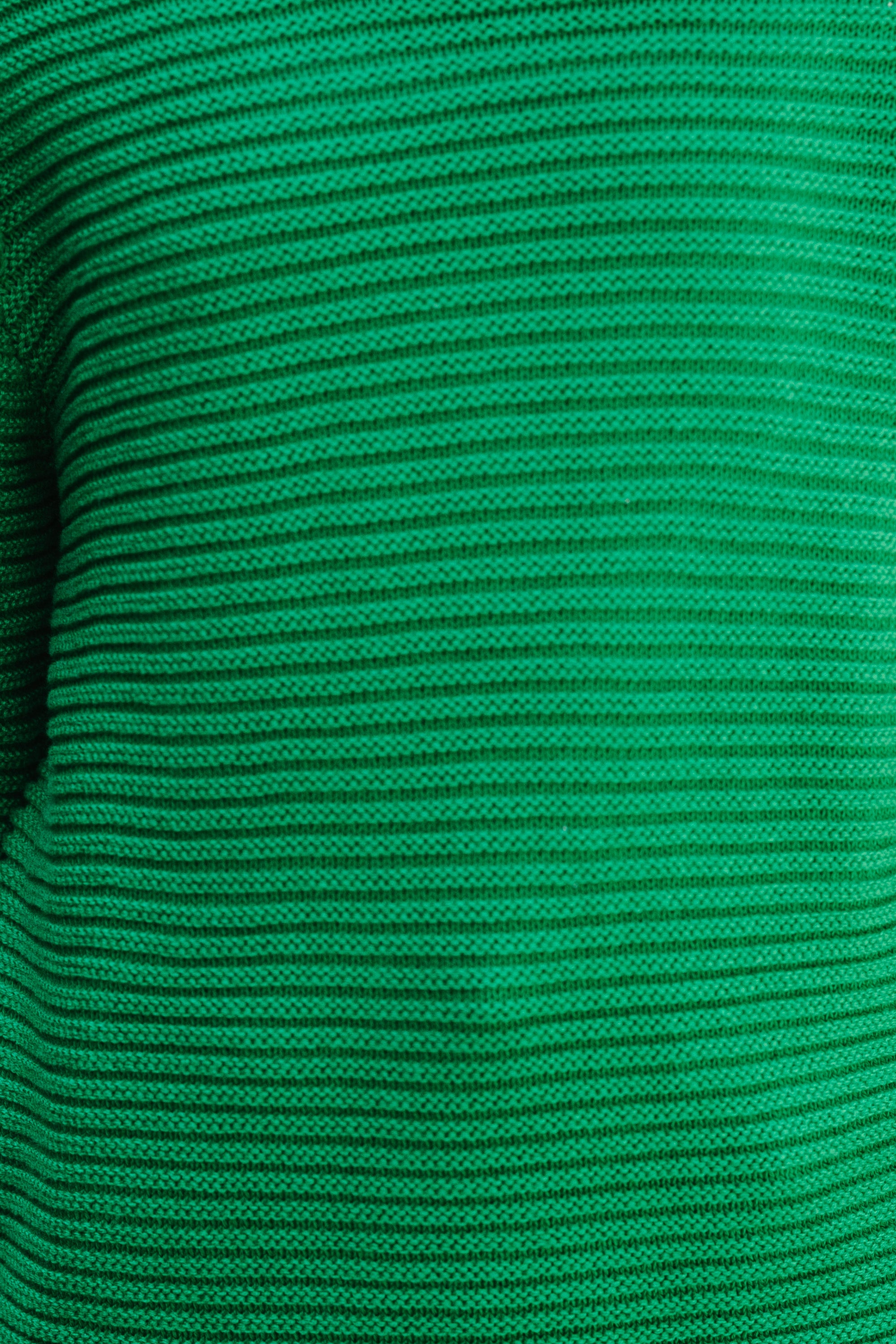 Girls Green Ribbed Sweater