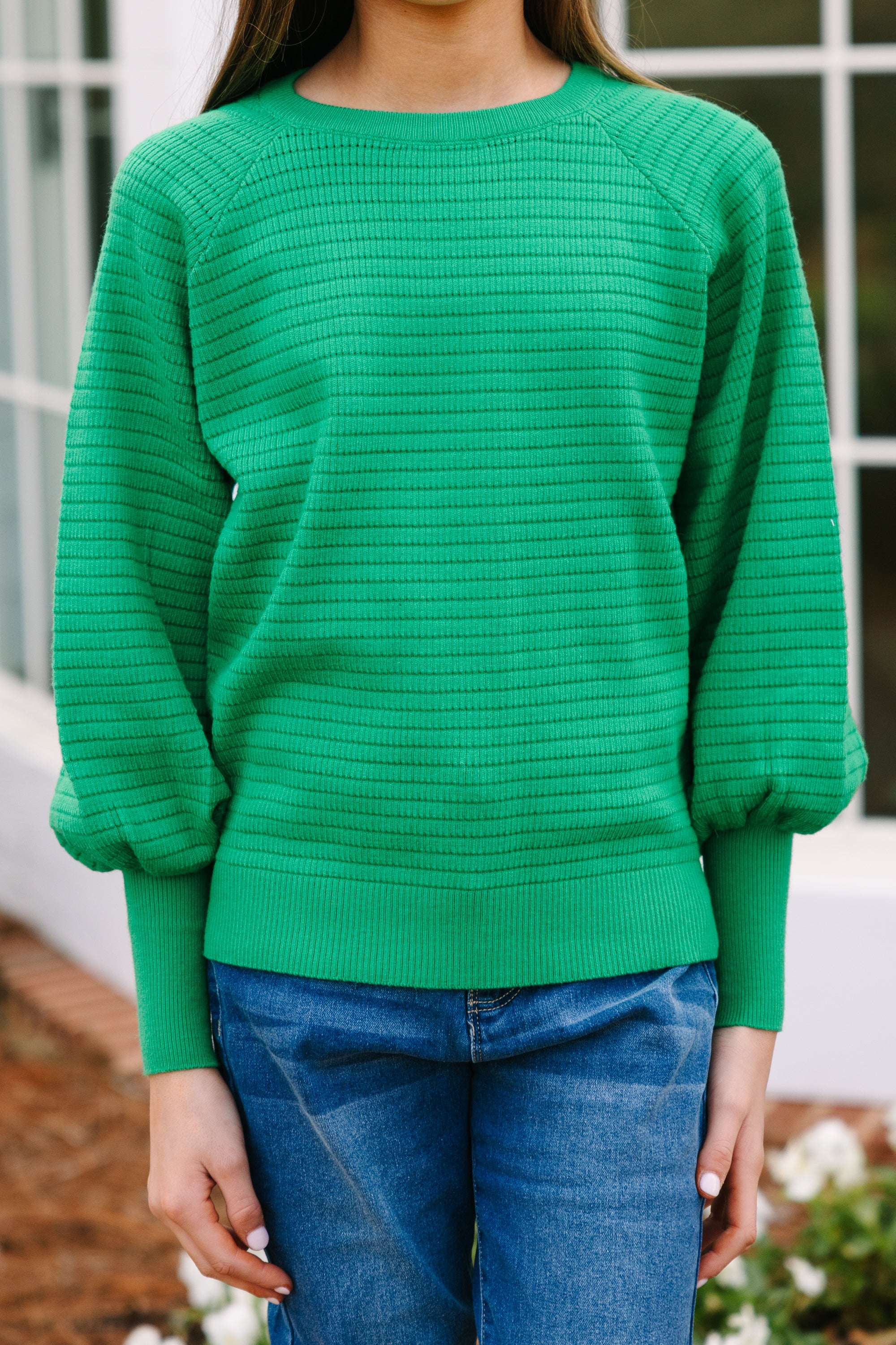 Girls Green Sweater - Shop Now and Save